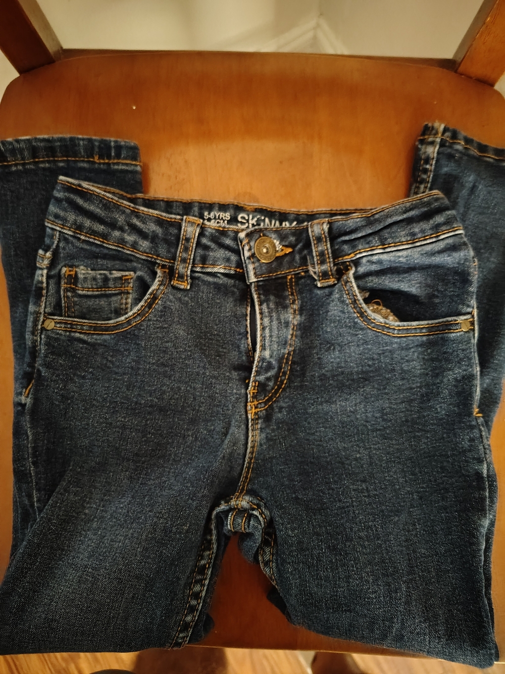 Dark Blue Skinny Girls Jeans